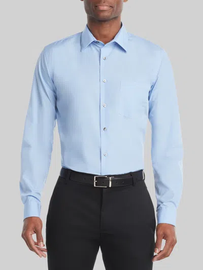 Van Heusen Classic Fit Solid Poplin Dress Shirt Cameo In Blue