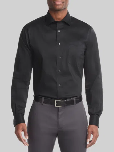 Van Heusen Classic Fit Ultra Wrinkle-free Stretch Dress Shirt In Black