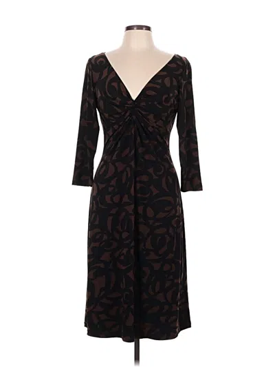 Pre-owned Van Heusen Cocktail Dress In Brown