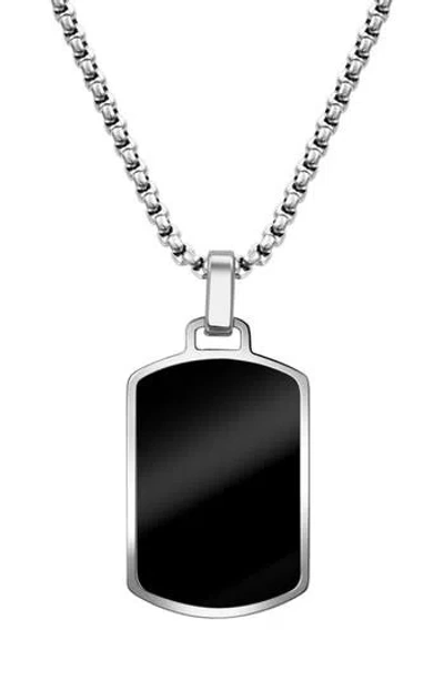Van Heusen Dog Tag Necklace In Purple