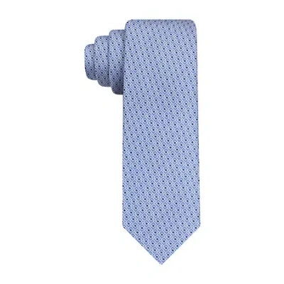 Van Heusen Everyday Defense Stain Shield Geometric Tie In Blue