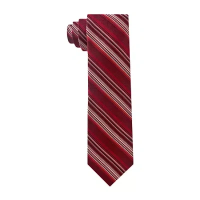 Van Heusen Everyday Defense Stain Shield Striped Tie In Pink