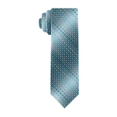 Van Heusen Extra Long Geometric Tie In Blue