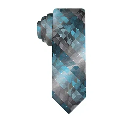 Van Heusen Extra Long Geometric Tie In Brown