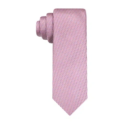 Van Heusen Extra Long Geometric Tie In Pink