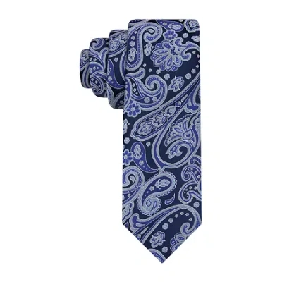 Van Heusen Extra Long Paisley Tie In Blue