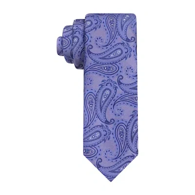 Van Heusen Extra Long Paisley Tie In Purple