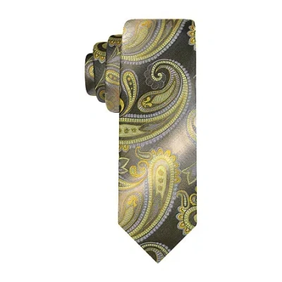 Van Heusen Extra Long Paisley Tie In Yellow