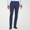 Van Heusen Flex 3x Comfort Mens Slim Fit Flat Front Pant In Blue