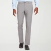 Van Heusen Flex 3x Comfort Mens Slim Fit Flat Front Pant In Gray