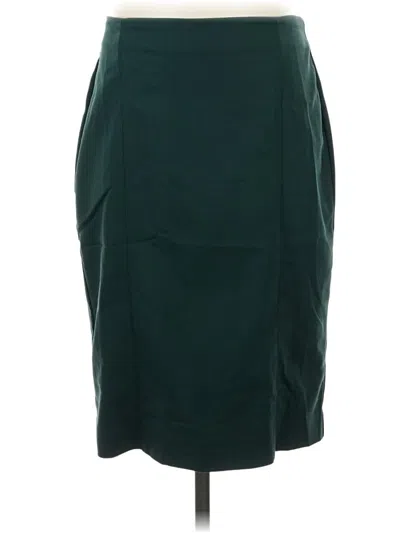 Pre-owned Van Heusen Formal Skirt In Green