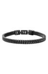 Van Heusen Franco Chain Bracelet In Black
