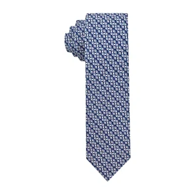 Van Heusen Geometric Tie In Blue
