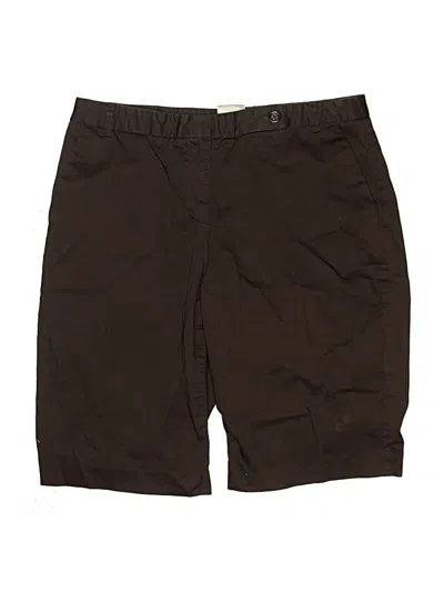 Pre-owned Van Heusen Khaki Shorts In Brown