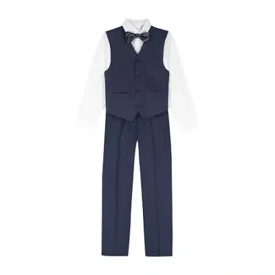 Van Heusen Little & Big Kid Boys 4-pc. Suit Set In Blue