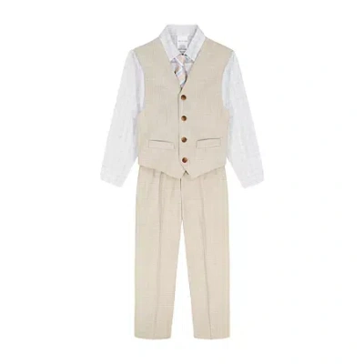 Van Heusen Little & Big Kid Boys 4-pc. Suit Set In Brown