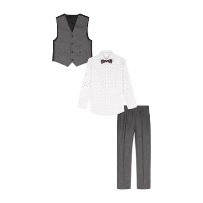 Van Heusen Little & Big Kid Boys 4-pc. Suit Set In Gray