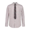 Van Heusen Little & Big Kid Boys Long Sleeve Point Collar Shirt + Tie Set In Gray