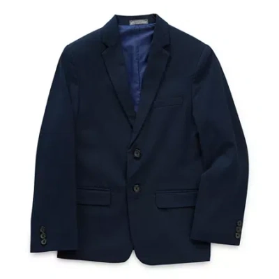 Van Heusen Little & Big Kid Boys Regular Fit Suit Jacket In Blue