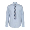 Van Heusen Little & Big Kid Boys Stretch Fabric Long Sleeve Point Collar Shirt + Tie Set In Blue