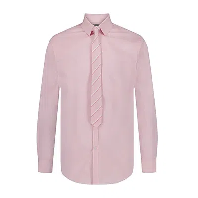 Van Heusen Little & Big Kid Boys Stretch Fabric Long Sleeve Point Collar Shirt + Tie Set In Pink