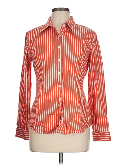 Pre-owned Van Heusen Long Sleeve Button Down Shirt In Pink