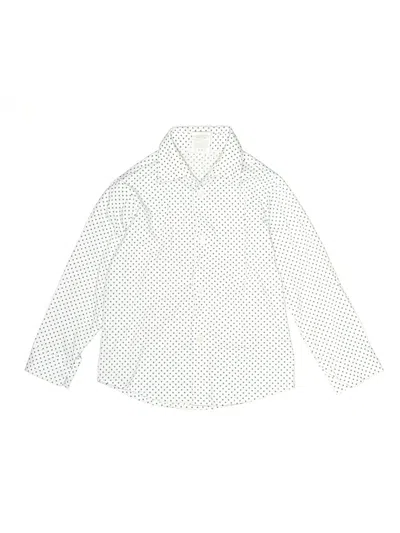 Pre-owned Van Heusen Kids' Long Sleeve Polo In White