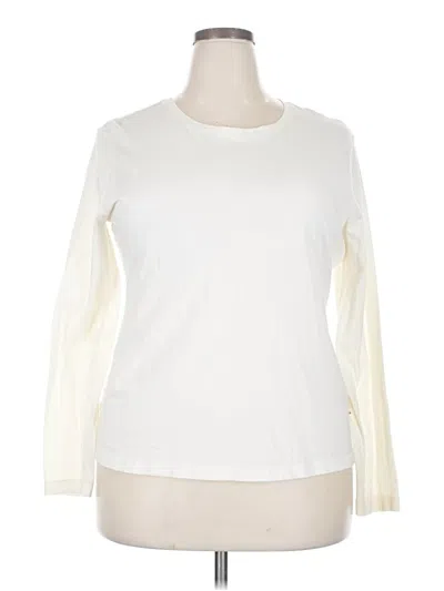 Pre-owned Van Heusen Long Sleeve T-shirt In White