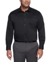 Van Heusen Tall Men's Ultra Wrinkle Free Solid Dress Shirt In Black