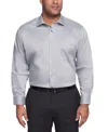 Van Heusen Tall Men's Ultra Wrinkle Free Solid Dress Shirt In Grey Mist