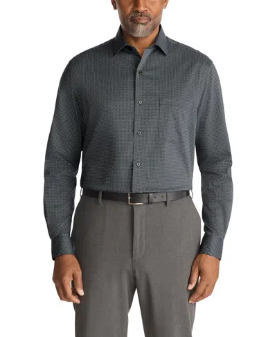 Van Heusen Men's Long Sleeve Dress Shirt In Black