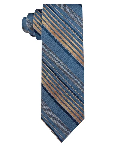 Van Heusen Men's Multi-stripe Tie In Med Blu,sk