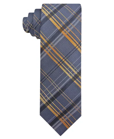Van Heusen Men's Plaid Tie In Blue