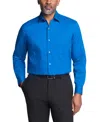 Van Heusen Men's Regular Fit Everyday Defense Dress Shirt In Blue