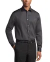 Van Heusen Men's Regular Fit Everyday Defense Dress Shirt In Black
