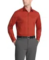Van Heusen Men's Regular Fit Everyday Defense Dress Shirt In Red