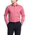 Van Heusen Men's Regular Fit Everyday Defense Dress Shirt In Rouge