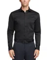 Van Heusen Men's Regular-fit Ultraflex Dress Shirt In Black