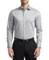 Van Heusen Men's Regular-fit Ultraflex Dress Shirt In Grey Mist
