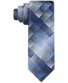 Van Heusen Men's Shadow Grid-pattern Tie In Blue