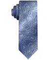 Van Heusen Men's Shimmering Paisley Tie In Navy