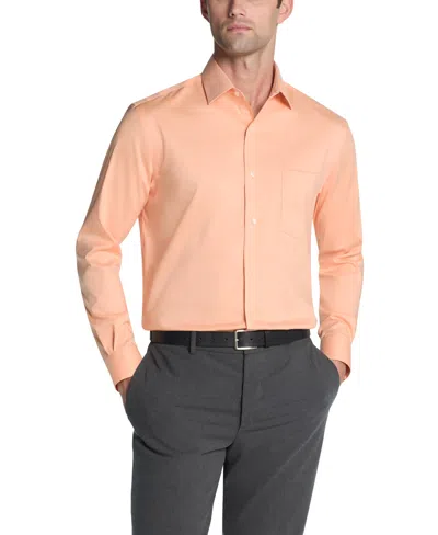 Van Heusen Men's Stretch Regular-fit Dress Shirt In Orange