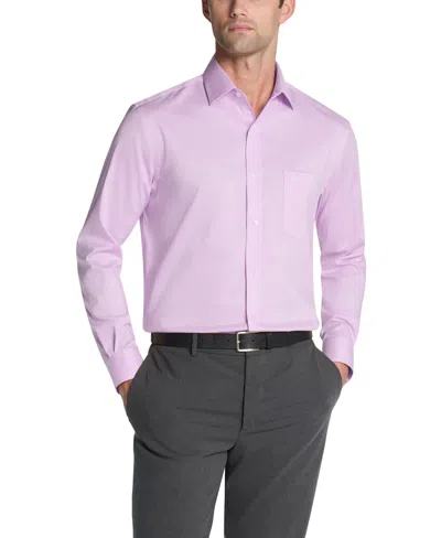 Van Heusen Men's Stretch Regular-fit Dress Shirt In Purple