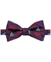 Van Heusen Men's Tree Plaid Bow Tie In Navy