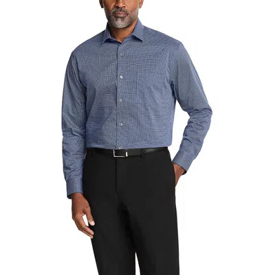 Van Heusen Mens Printed Cotton Button-down Shirt In Blue