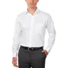 Van Heusen Mens Stretch Cotton Button-down Shirt In White