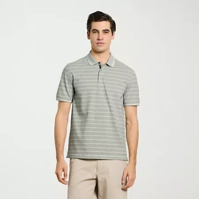 Van Heusen Originals Mens Regular Fit Short Sleeve Polo Shirt In Green