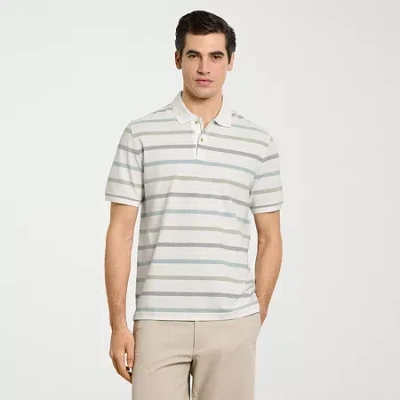 Van Heusen Originals Mens Regular Fit Short Sleeve Polo Shirt In White