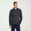Van Heusen Performance Mens Long Sleeve Slim Fit Button-down Shirt In Black