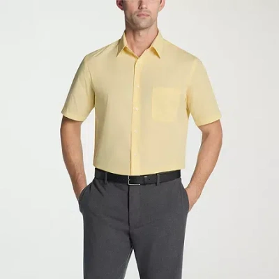 Van Heusen Poplin Mens Short Sleeve Dress Shirt In Multi